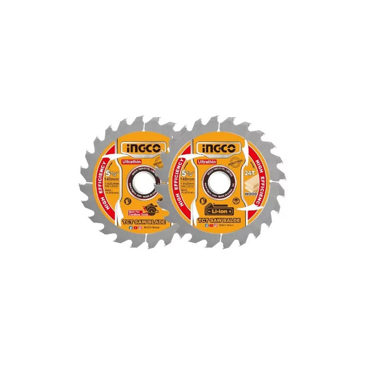 ست تیغه اره 2 عددی 140 میلیمتر اینکو مدل TSB1403 INGCO