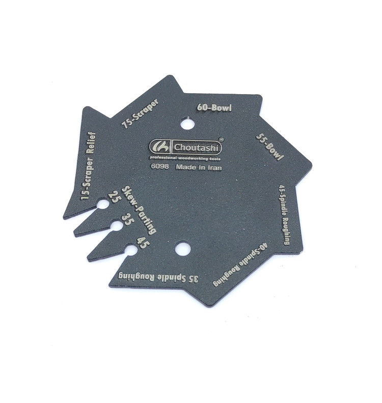 شابلون اندازهگیری زوایای تیزکاری مغار خراطی چوتاشی® کد : 301030075
