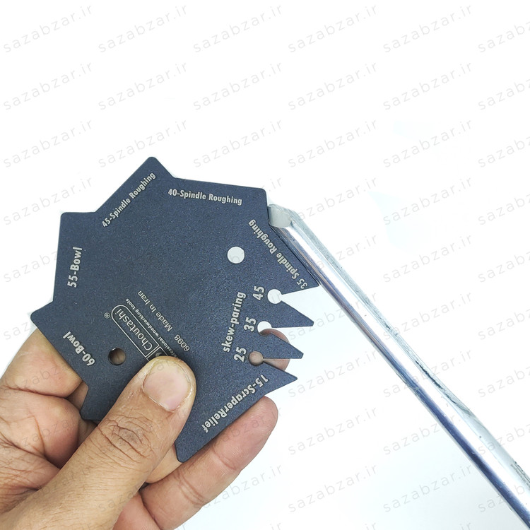 شابلون اندازهگیری زوایای تیزکاری مغار خراطی چوتاشی® کد : 301030075