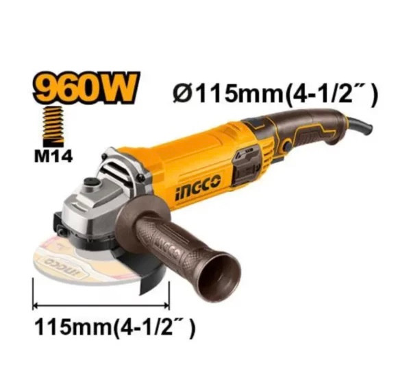مینی فرز دسته بلند 960 واتی اینکو مدل AG9608