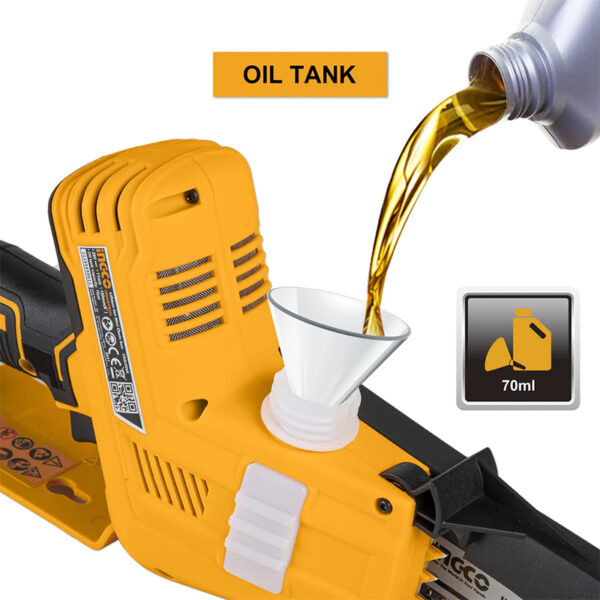 اره زنجیری شارژی اینکو مدل CGSLI2068(بدون باتری شارژر)